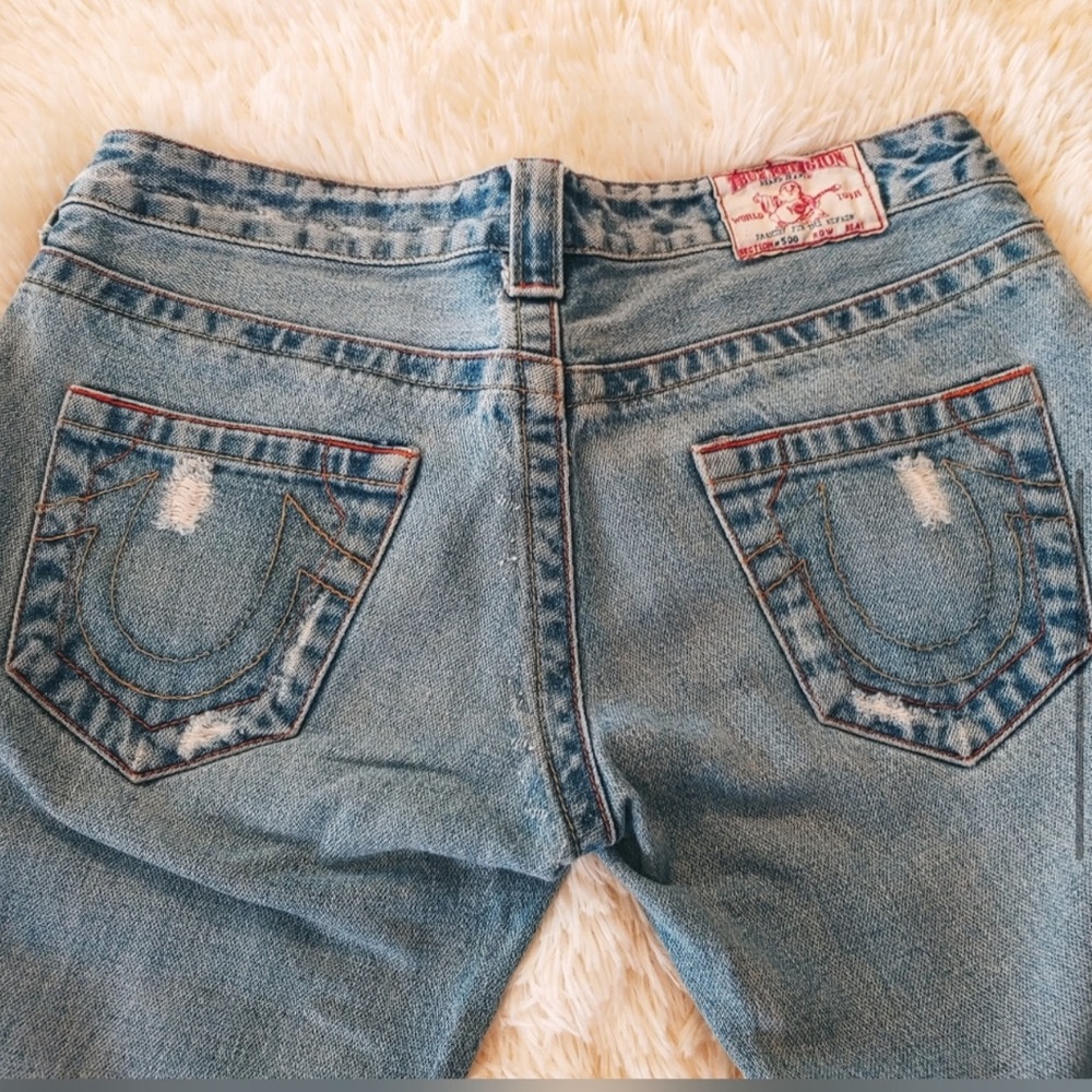 Y2K Rare Vintage True Religion Womens Big Rig Jeans, Low Rise